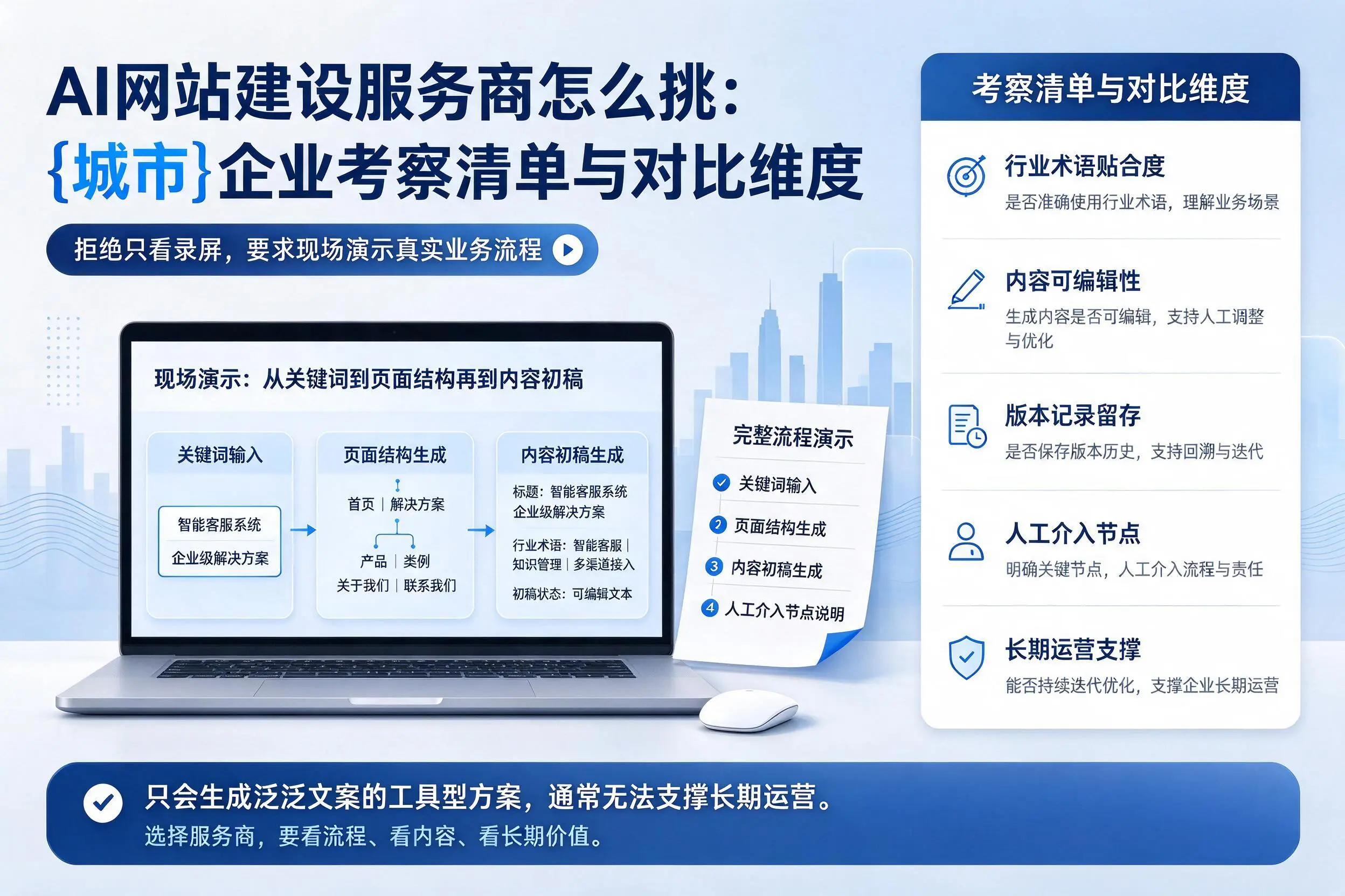 AI网站建设服务商怎么挑：怀化企业考察清单与对比维度