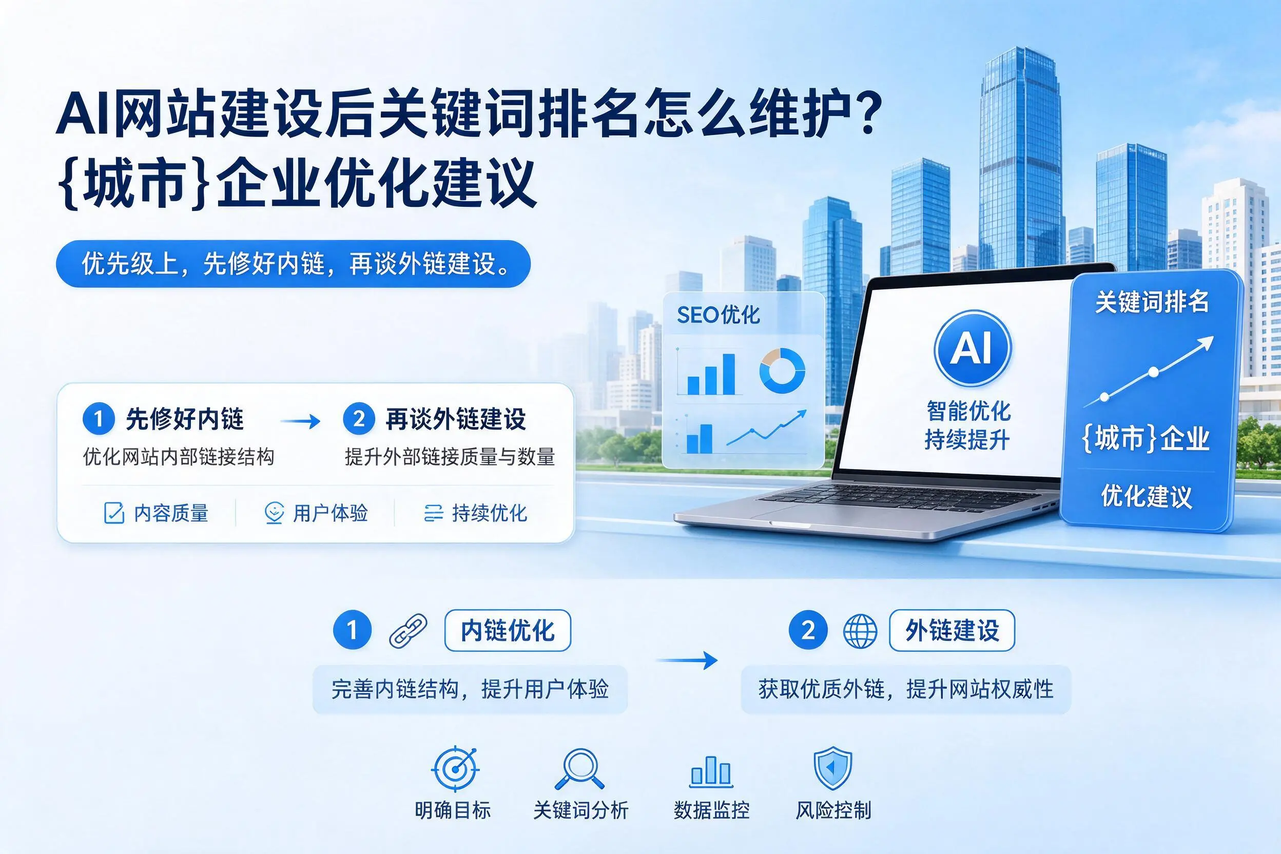 AI网站建设后关键词排名怎么维护?怀化企业优化建议